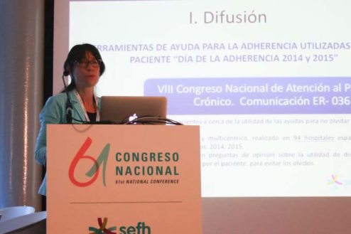 Olatz Ibarra, coordinadora del grupo de Adherencia Terapéutica-ADhefar