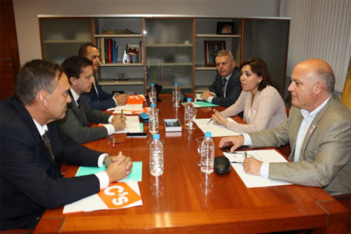 Reunión entre la delegación de Ciudadanos y la de la Consejería de Sanidad de Murcia para avanzar en el Pacto Sanitario