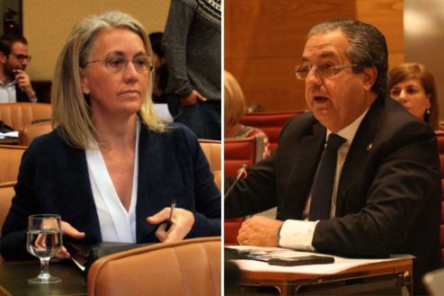 Teresa Angulo y Antonio Alarcó, portavoces de Sanidad del PP en Congreso de los Diputados y Senado, respectivamente