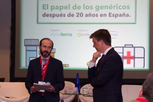 Luis Sangil, director de desarrollo de Diariofarma y Miguel Martínez, director Offering and Supply Management Director de QuintilesIMS.
