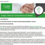 El COF de Madrid establece una pasarela ‘pre-Nodofarma Verificación’ para sus colegiados
