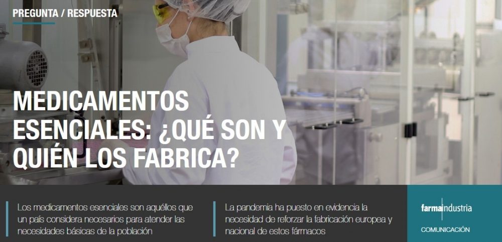 Farmaindustria Abre Espacio Para Los Medicamentos Esenciales | @diariofarma