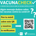 #VacunaCheck combatirá los bulos antivacunas covid-19 desde las farmacias