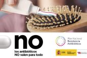 Imagen de la campaña de la Aemps para promover el uso adecuado de los antibióticos.