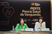 Las ministras Darias y Morant, durante la presentación del PERTE Salud de Vanguardia, en 2021.