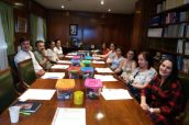 Imagen de la sesión de 'coaching' organizada por el COF de Cáceres para farmacéuticos integrados en el Consigue.