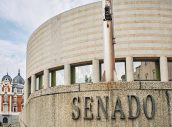 Spanish Senate building. Madrid, Spain.