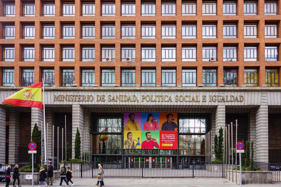 Fachada del Ministerio de Sanidad.