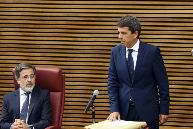 El presidente de la Generalitat Valenciana, Carlos Mazón.