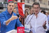 Pedro Sánchez y Alberto Núñez Feijóo