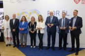 Participantes en la jornada "Por el corazón de Europa", organizado por la Sociedad Española de Cardiología (SEC) y la Fundación Española del Corazón (FEC)