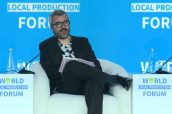 Javier Padilla en el World Local Production Forum celebrado en Abu Dhabi.