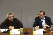 Javier Padilla y César Hernández durante la rueda de prensa.