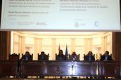 Participantes de la primera de las mesas redondas sobre salud digital de la jornada organizada por AQuAS.