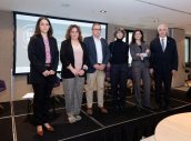 De izq. a dcha: Sonia García, Inés Granollers, José María López, Teresa Parejo, Raquel Yotti y Emili Esteve.