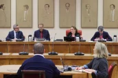 El secretario de Estado de Industria, Jordi García Brustenga durante su comparecencia en la Comisión de Industria.