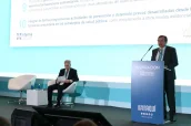 Álvaro Hidalgo, presidente de Weber, durante la presentación del informe sobre el valor social de la farmacia