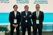 Emilio García Jiménez, farmacéutico comunitario en Granada; Luis Panadero, tesorero en funciones del Colegio Oficial de Farmacéuticos de Madrid; y Jaime Acosta, farmacéutico comunitario en Madrid