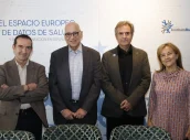 Enrique Bernal-Delgado, Federico Plaza, Fernando Martín-Sánchez y Consuelo Martín de Dios
