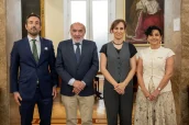 Joaquín Rodrigo, José Manuel Aranda, Mónica García y Encarna Cruz.