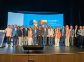 Ponentes del 25 Encuentro de la Industria Farmacéutica en la UIMP y miembros de los órganos de gobierno de Farmaindustria.