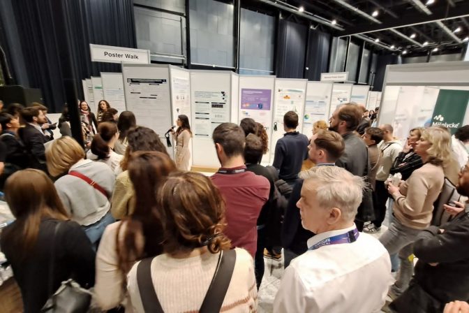 Zona de posters, de la pasada edición del congreso de la sociedad europea.