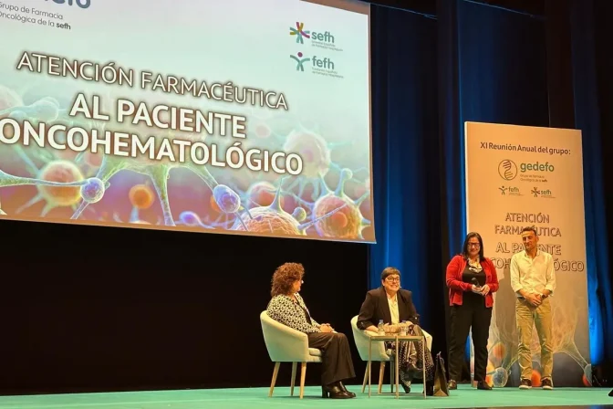 Garbiñe Lizeaga y José Antonio Marcos, durante la jornada