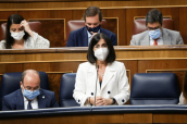 Darias, durante su intervención en el Congreso de los Diputados.