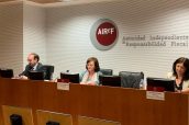 Imagen de la presentación del nuevo informe de la Airef.