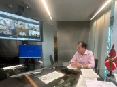 El consejero vasco, Alberto Martínez durante el pasado pleno del CISNS.