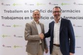 Imagen de la renovación del acuerdo entre Fedefarma y Ecoceutics.