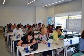 Imagen del taller de dermocosmética organizado por el COF de Ciudad Real y Cofarcir.