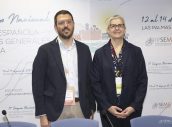 Marciel Maffini, experta en seguridad química y salud ambiental, y Jonatan Alonso Mortez, de los Grupos de Trabajo de Endocrinología y Nutrición, Estilo de Vida y Salud Pública de SEMG,