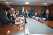 Imagen del Consejo de Gobierno de Canarias donde se acordó la aprobación de un nuevo decreto para eliminar el copago a pensionistas con rentas bajas.