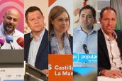 Candidatos de Podemos, PSOE, Ciudadanos, PP y Vox a la presidencia de la Junta de Castilla-La Mancha