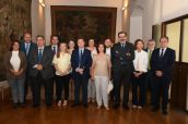 Representantes del Gobierno de Castilla-La Mancha y de asociaciones de enfermedades raras.