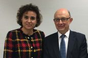 Dolors Montserrat, ministra de Sanidad y Cristóbal Montoro, ministro de Hacienda y Función Pública