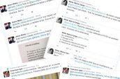 Capturas de los tweets cruzados por los portavoces de Podemos, PSOE y Ciudadanos en relación a la prescripción enfermera