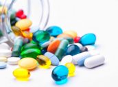 Colorful tablets with capsules