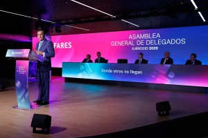 Eduardo Pastor, durante su intervención en la Asamblea.