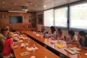 Imagen de una de las reuniones del Grupo de Trabajo del COF de Tarragona que ha promovido la campaña de sensibilización frente al consumo de alcohol desde las farmacias.