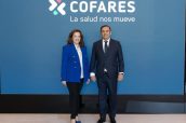 Fátima Matute y Eduardo Pastor en Welnia, sede de Cofares