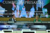 Imagen de la intervención de Mª Luz López Carrasco en la Cumbre de la CEOE.