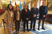 Los responsables de la sociedad científica presentaron el evento al Ayuntamiento de Oviedo.