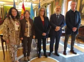 Los responsables de la sociedad científica presentaron el evento al Ayuntamiento de Oviedo.