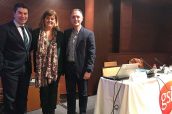 Javier Moreno, Rita Martínez y Antonio Iofrío durante la jornada celebrada en Murcia.