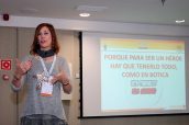 La farmacéutica Gemma del Caño. durante su presentación en el III Congreso de Asprofa