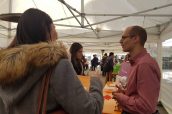 Imagen del stand de Fedefarma en el Foro de empresas organizado por la Facultad de Farmacia de la UB.