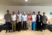 De izquierda a derecha: Xavier Robinat, Josep Brunsó, Antoni Veciana, Jordi Casas, Carmen Rigall, Ana Quintilla, Eduardo Cacho y Maria Enrique-Tarancón.
