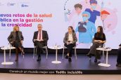 Un momento del debate organizado por la POP.